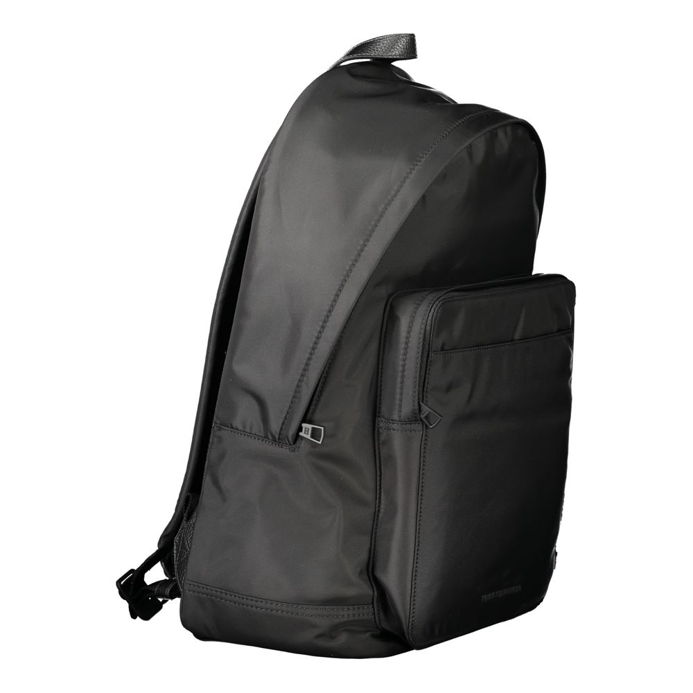 Tommy Hilfiger Black Polyester Men's Backpack
