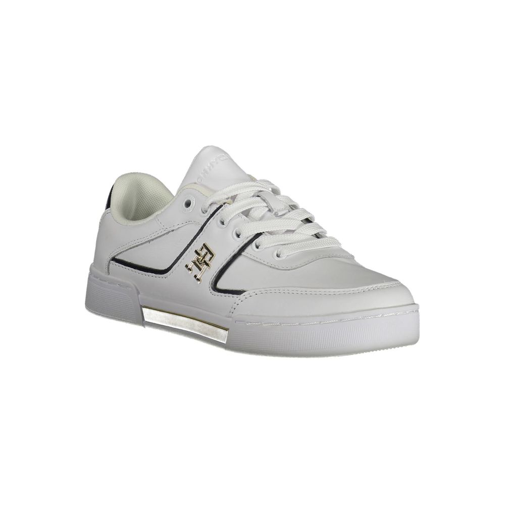 Tommy Hilfiger White Leather Women's Sneaker