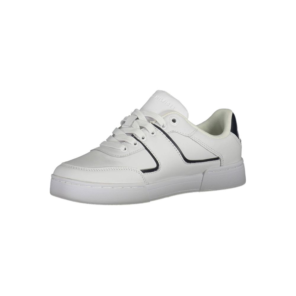 Tommy Hilfiger White Leather Women's Sneaker
