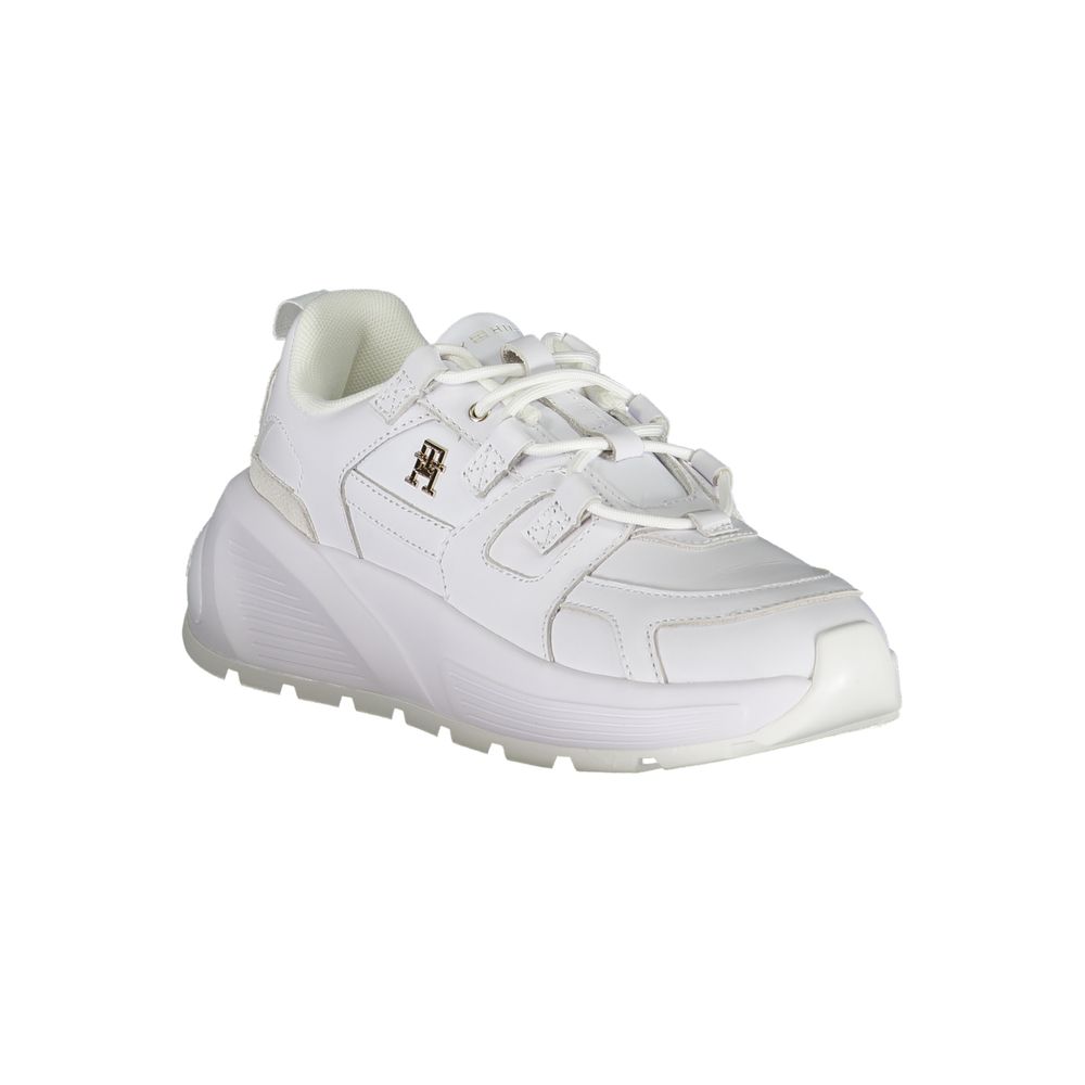 Tommy Hilfiger White Polyurethane Women's Sneaker