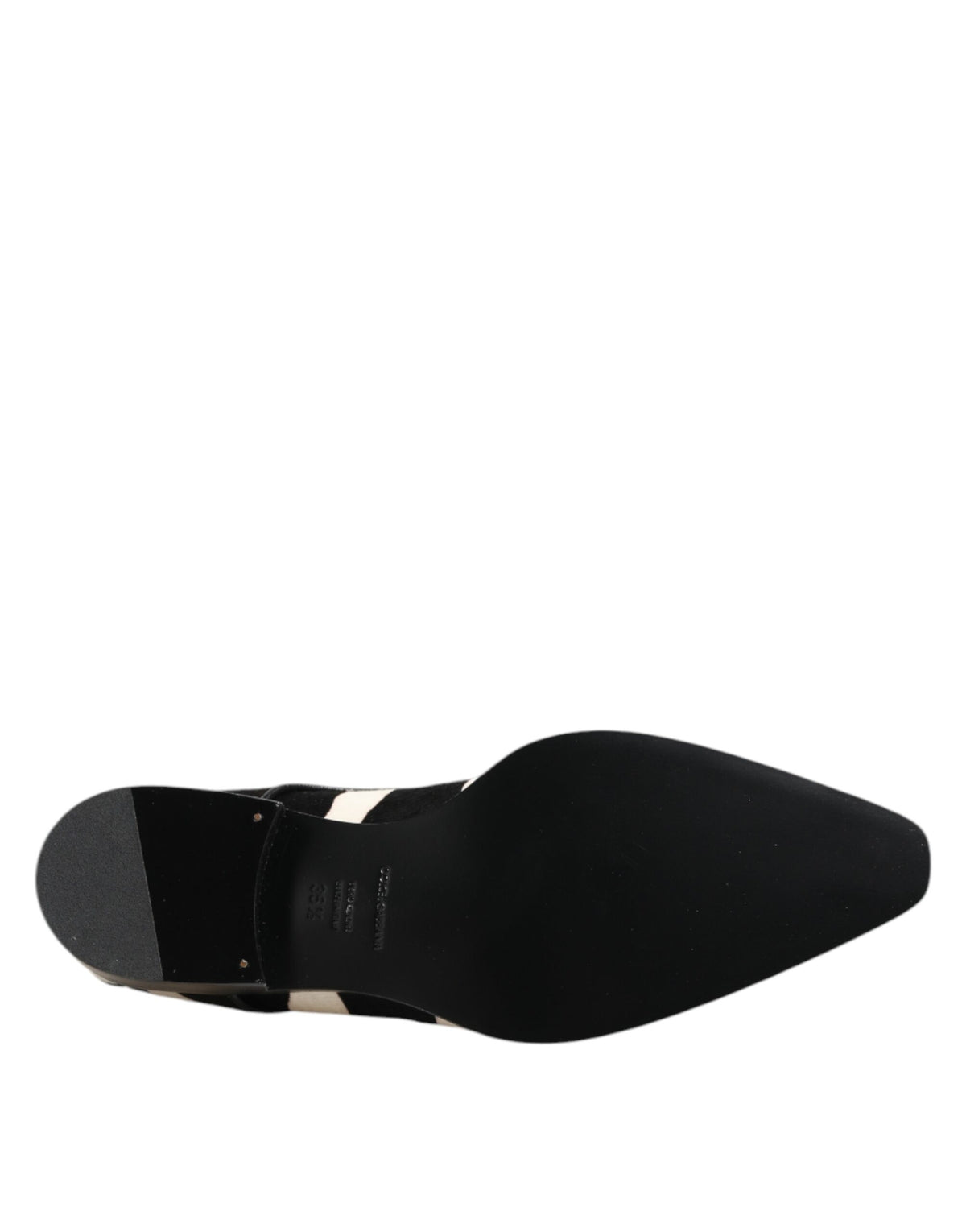 Dolce & Gabbana Zwart Witte Zebra Pony Bont Galaschoenen