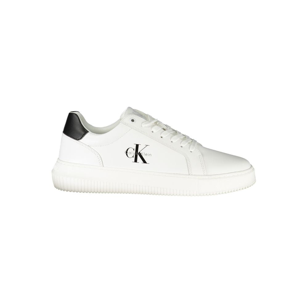 Calvin Klein White Polyurethane Men's Sneaker