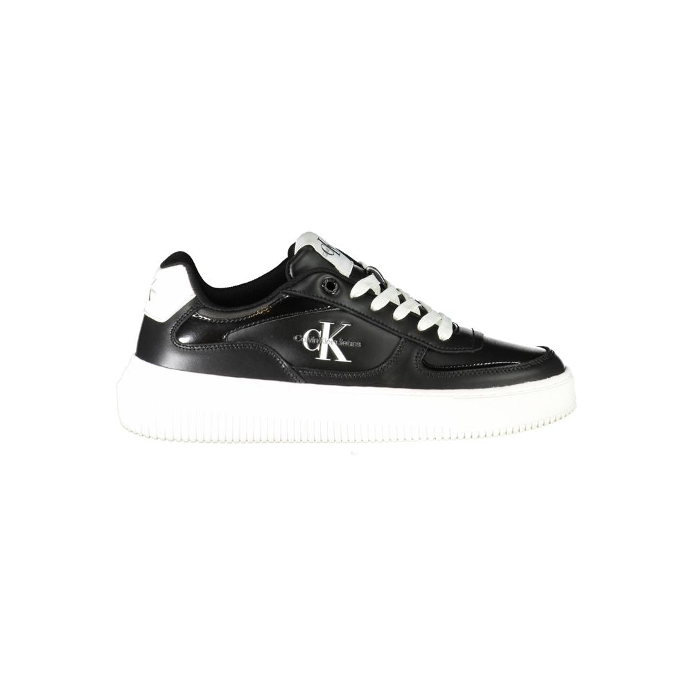 Calvin Klein Black Polyurethane Women's Sneaker