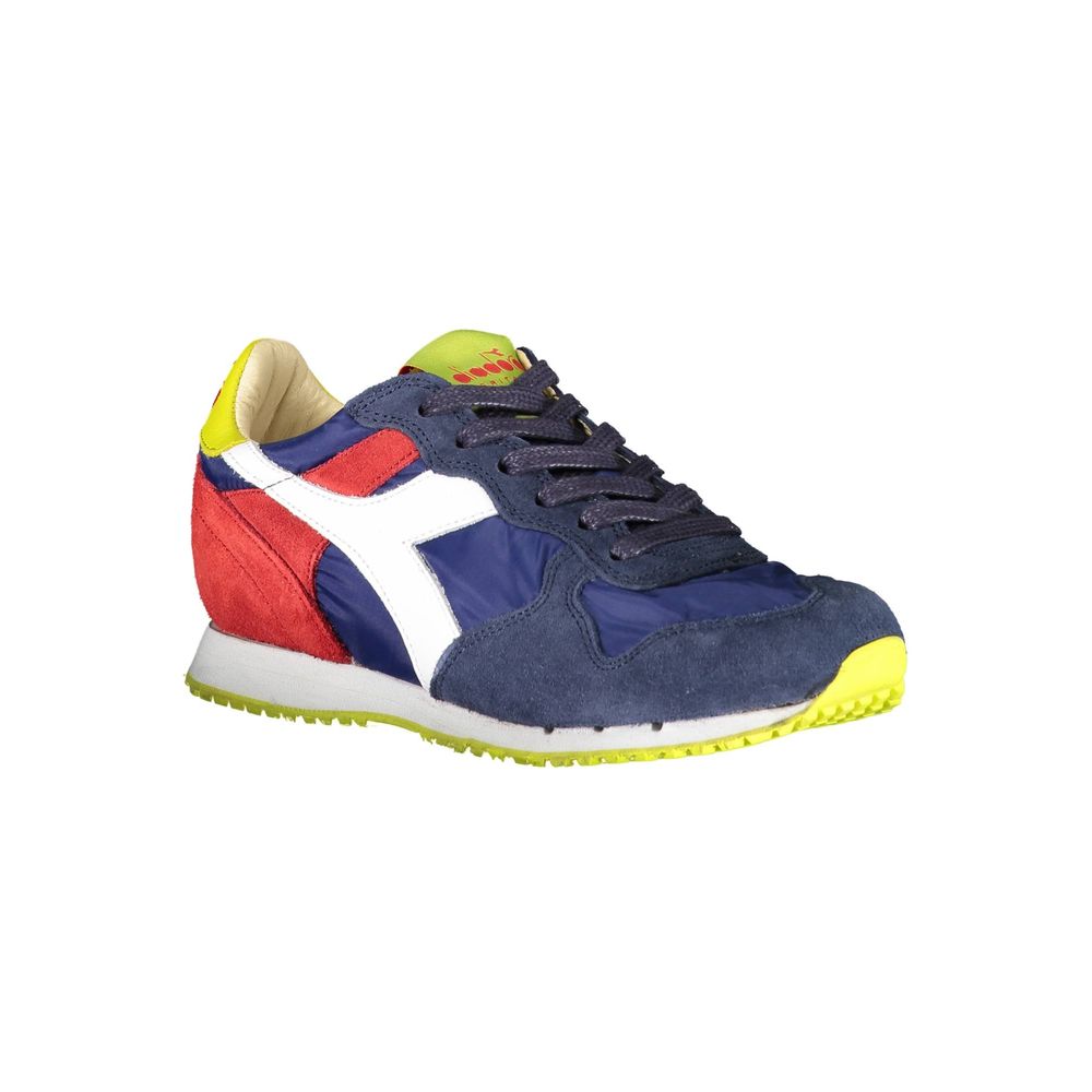 Diadora blauwe leren damessneaker