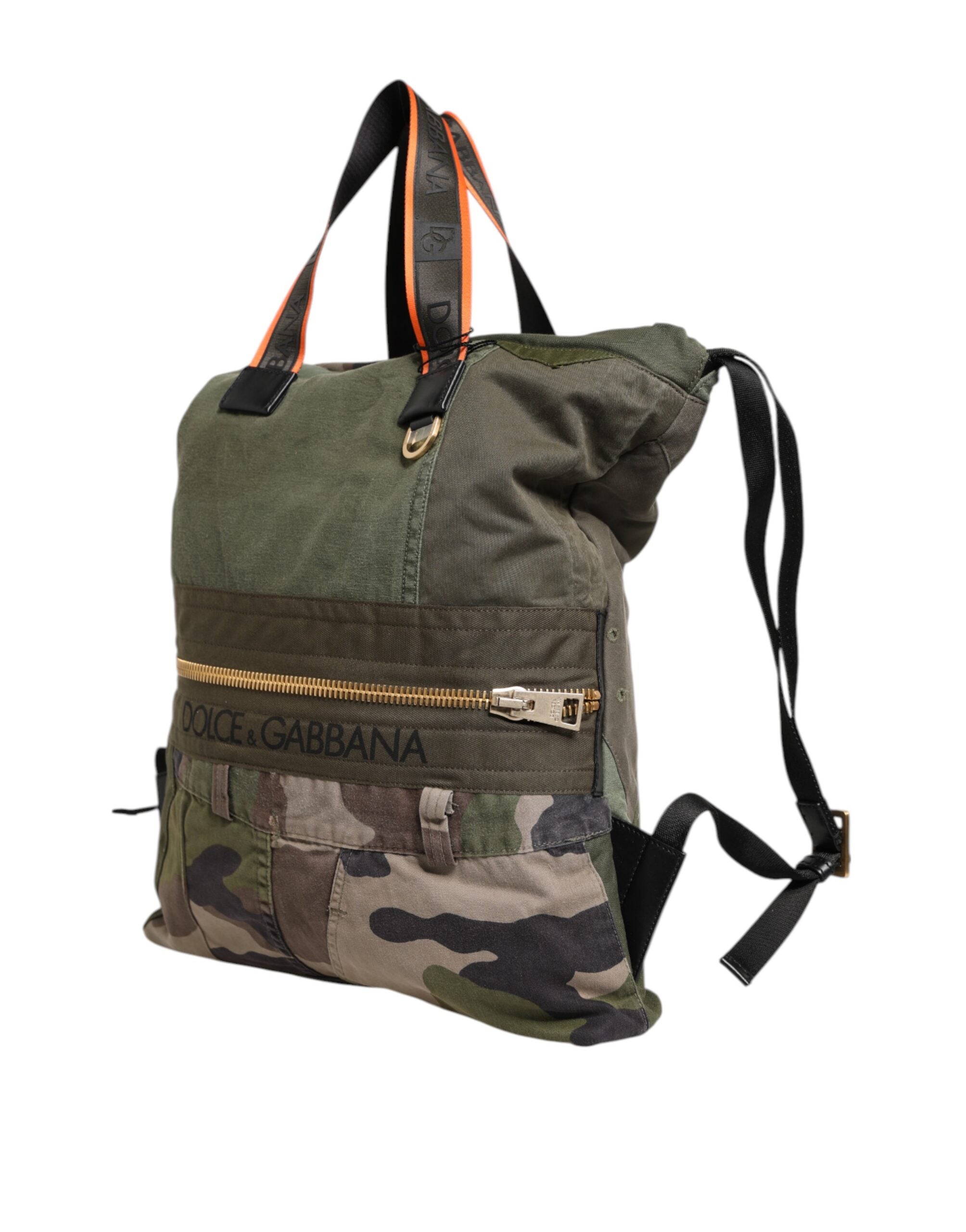 Dolce & Gabbana Legergroene Patchwork Rugzak