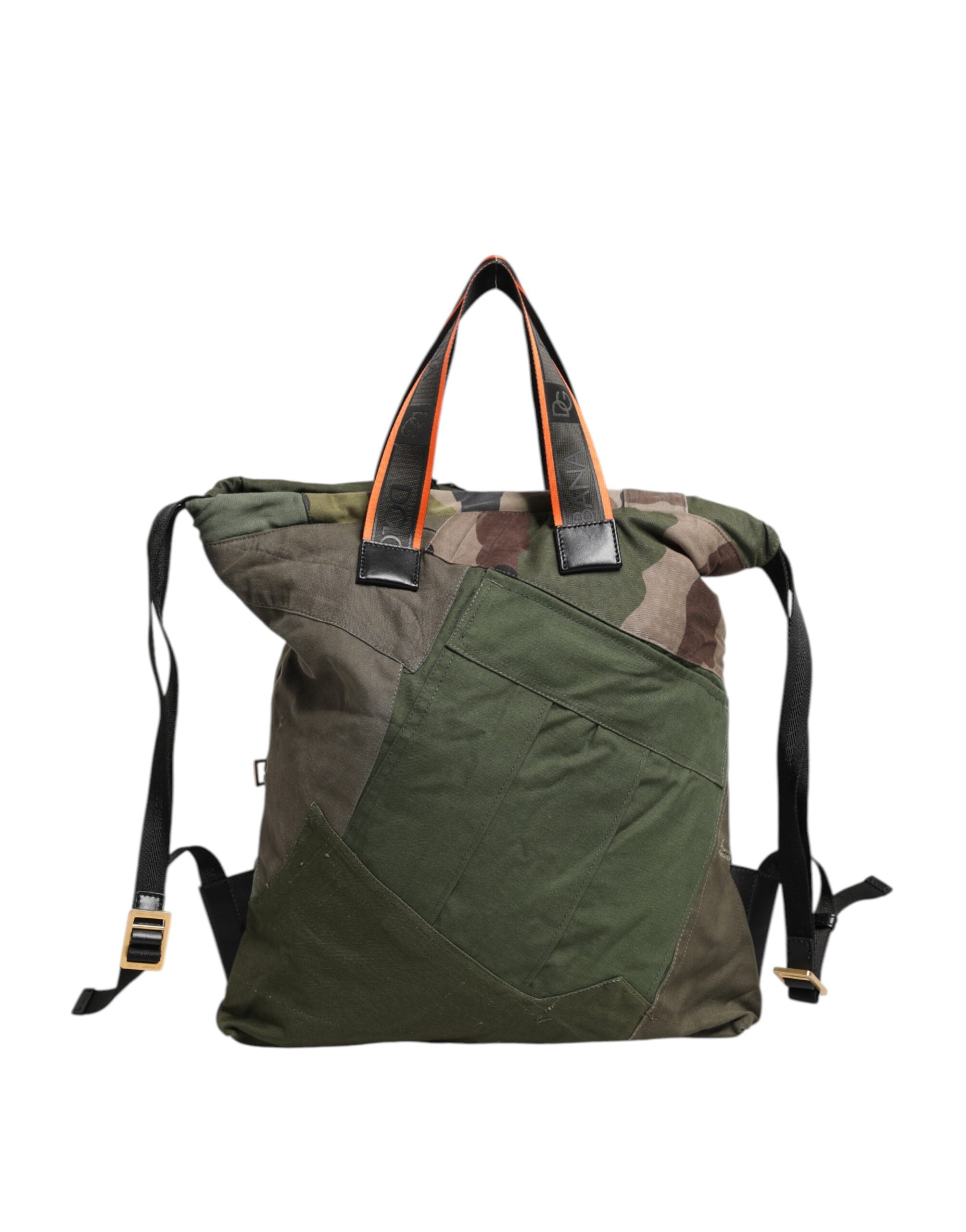 Dolce & Gabbana Legergroene Patchwork Rugzak