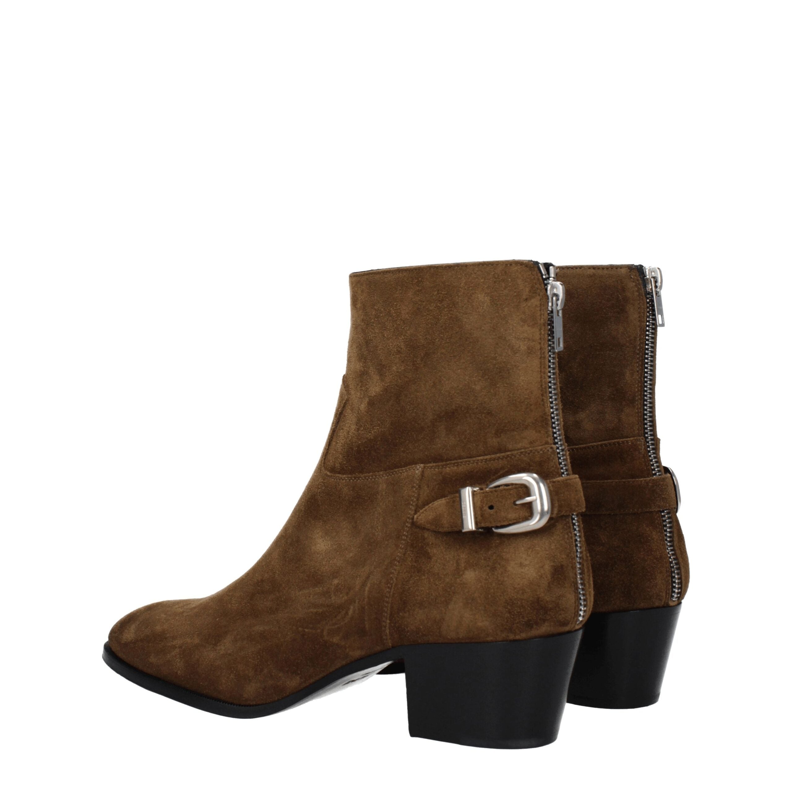 Celine Leren Enkellaarsjes Bruin