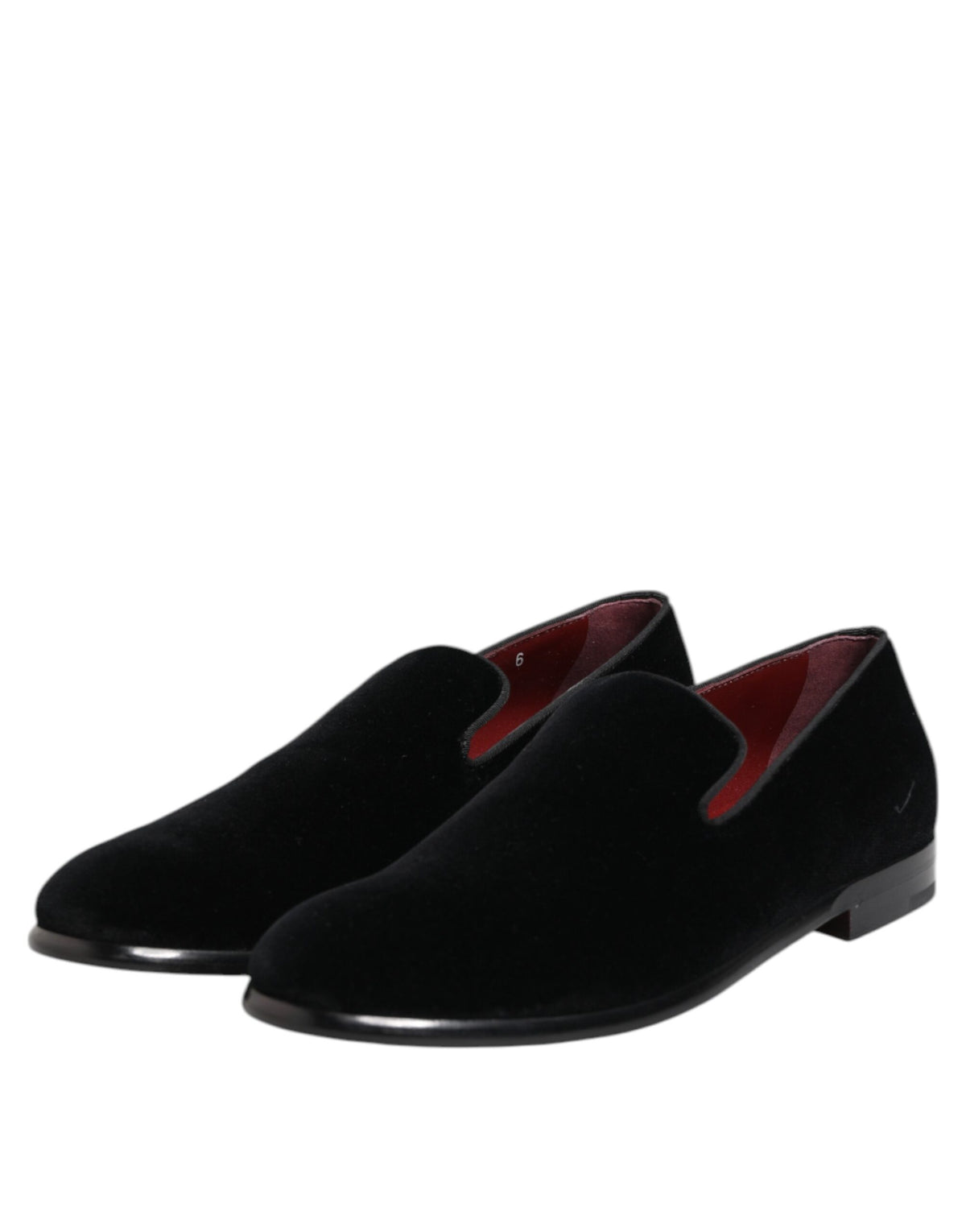 Dolce & Gabbana Zwarte Fluweel Loafers Formele Herenschoenen