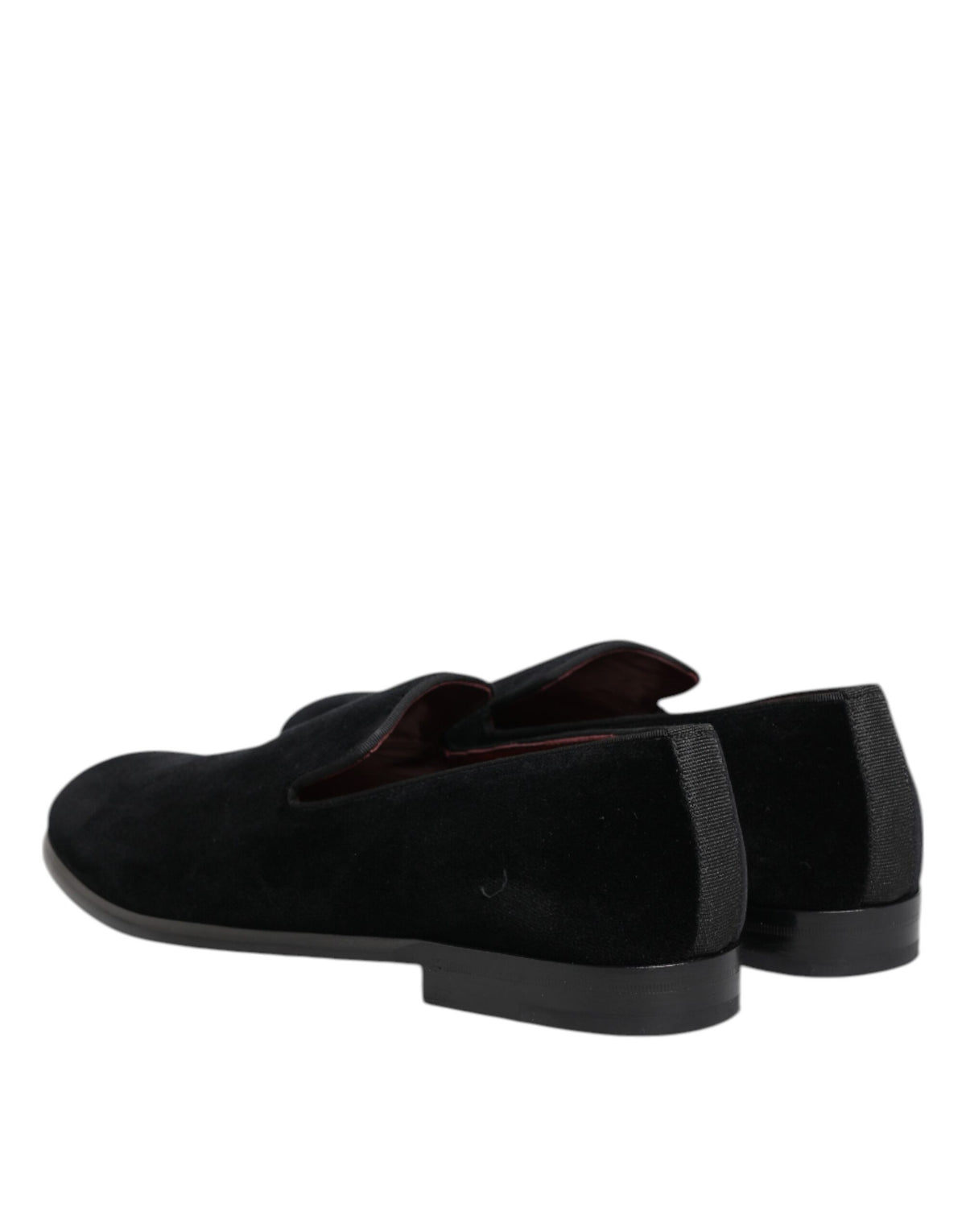 Dolce & Gabbana Zwarte Fluweel Loafers Formele Herenschoenen
