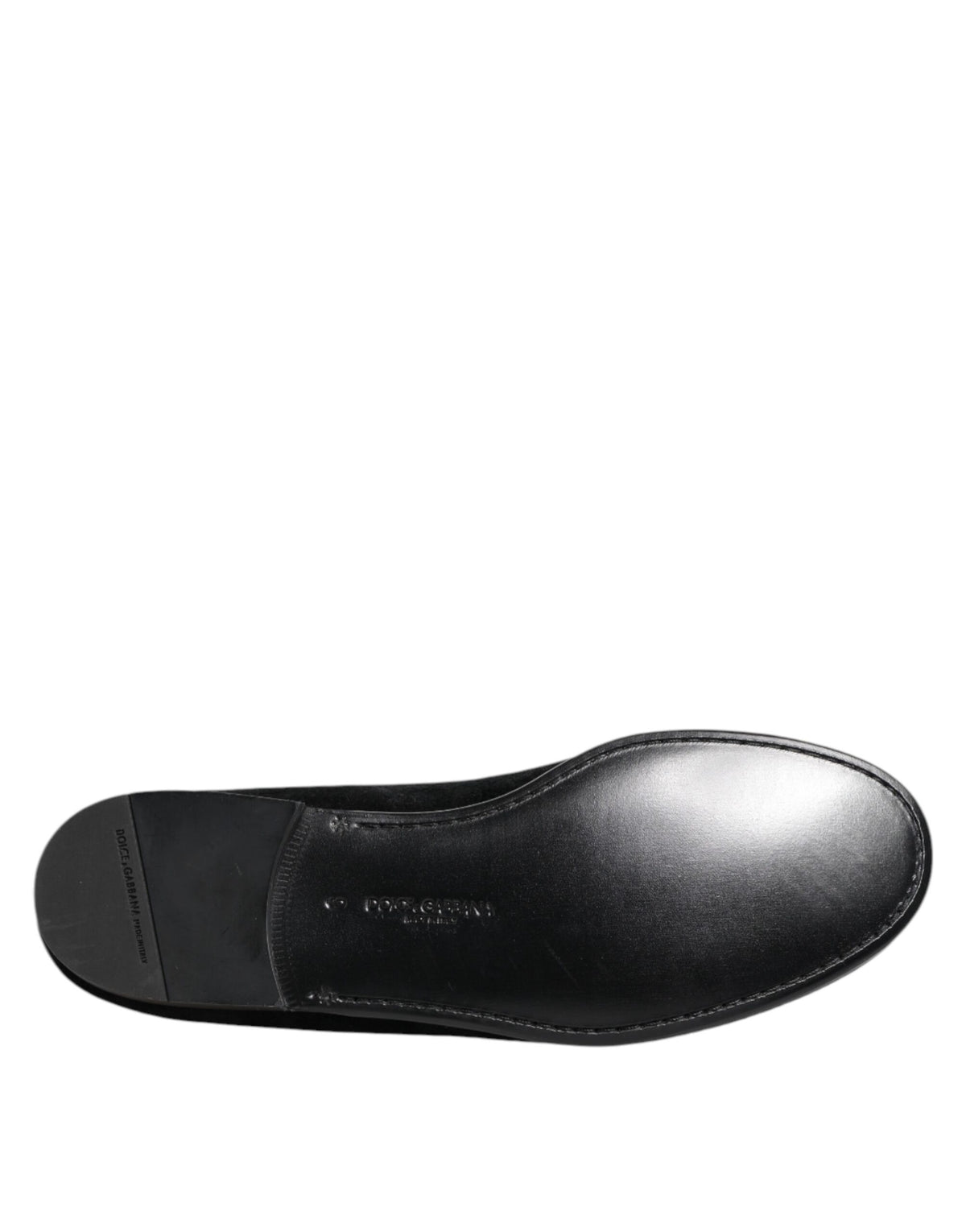 Dolce & Gabbana Zwarte Jacquard Loafers Nette Heren Jurkschoenen
