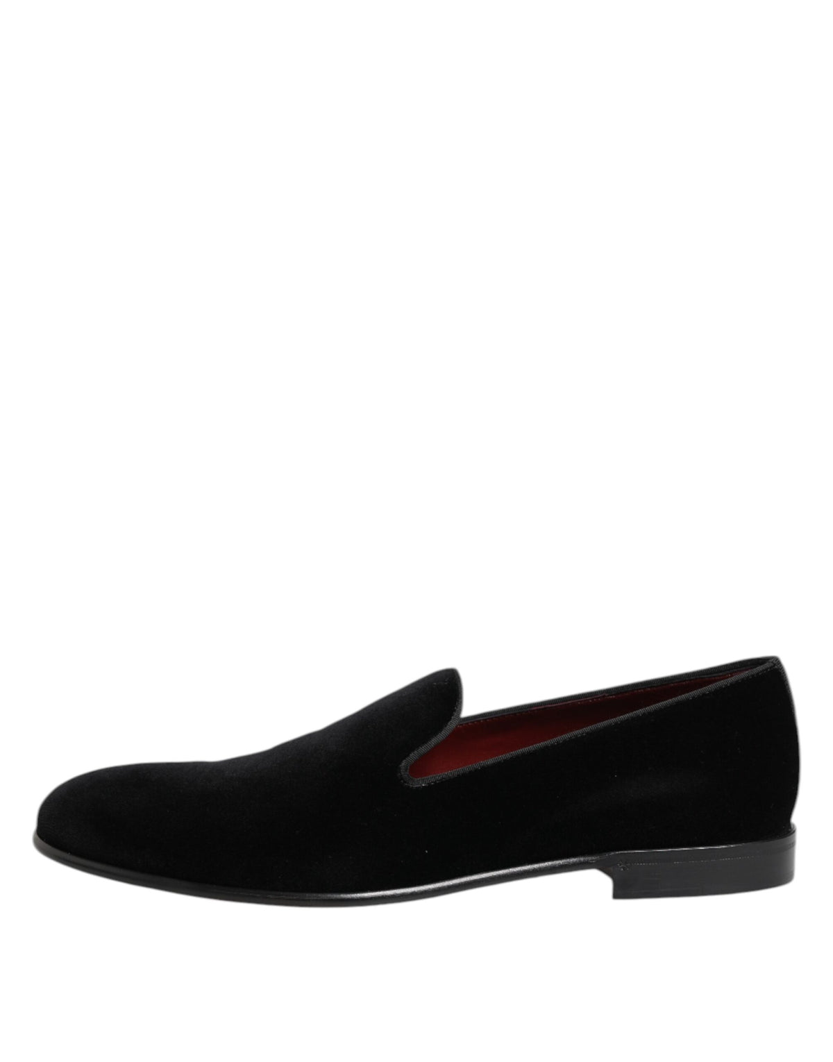 Dolce & Gabbana Zwarte Fluweel Instappers Heren Formele Schoenen