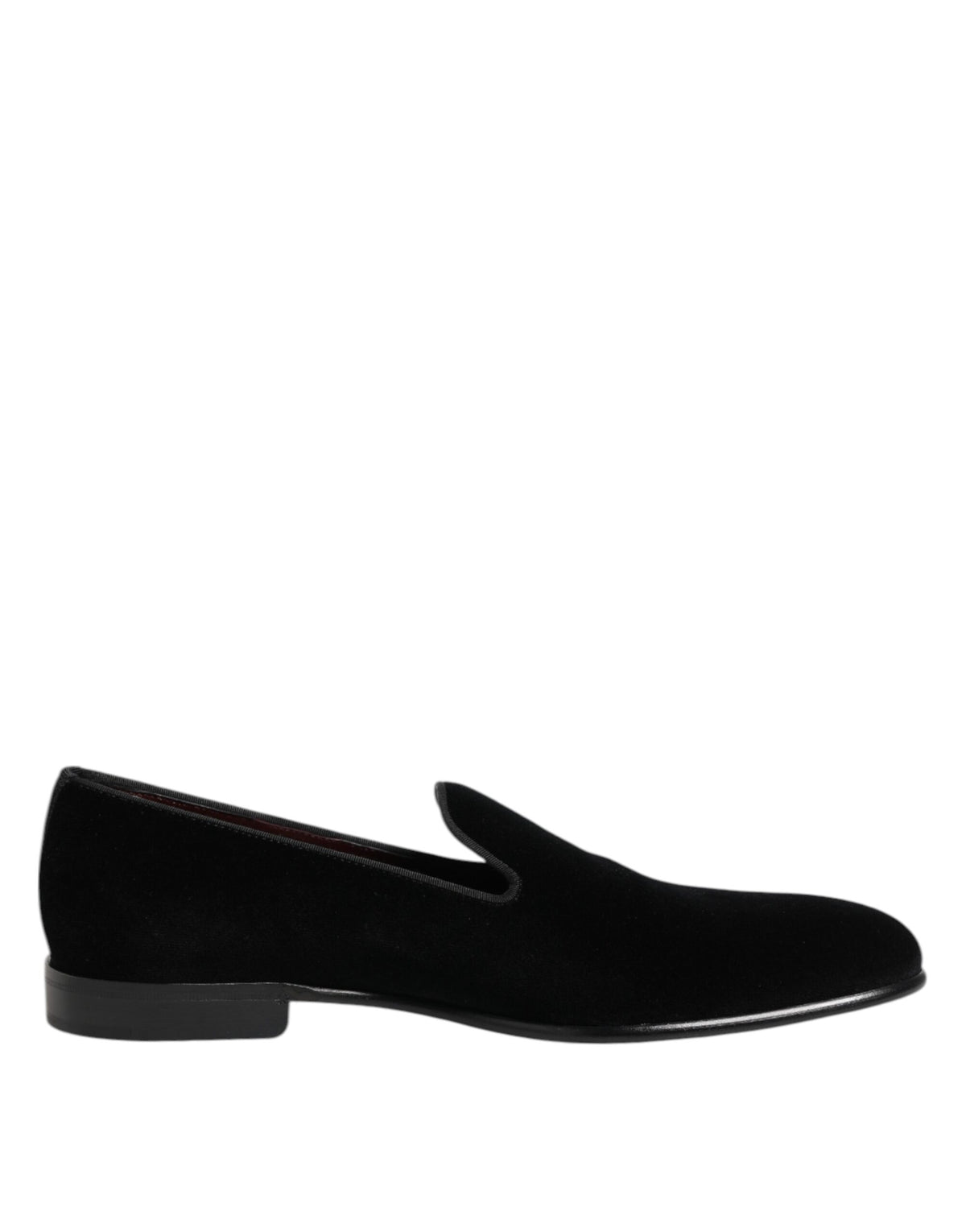 Dolce & Gabbana Zwarte Fluweel Instappers Heren Formele Schoenen
