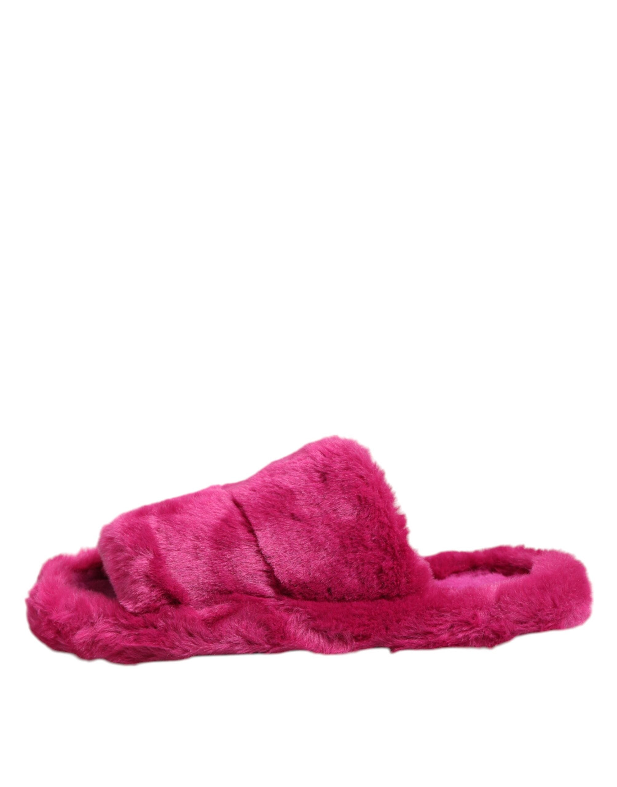 Dolce & Gabbana Roze Acryl Imitatiebont Heren Slippers Sandalen Schoenen