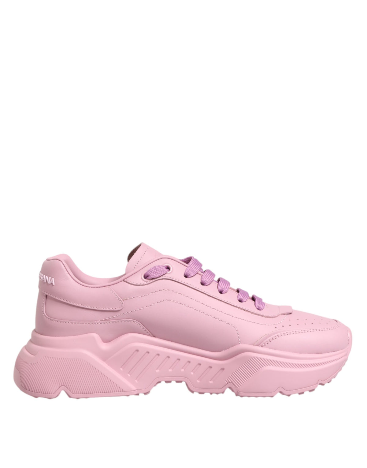 Dolce & Gabbana Roze Leren Daymaster Lage Sneakers Schoenen