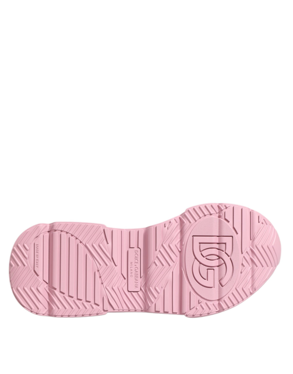 Dolce & Gabbana Roze Leren Daymaster Lage Sneakers Schoenen