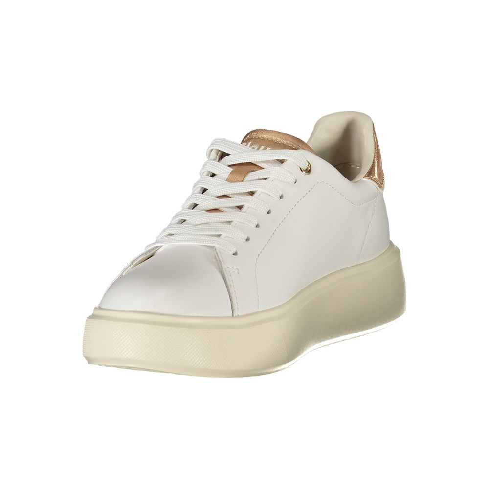 Blue White Polyurethane Women's Sneaker