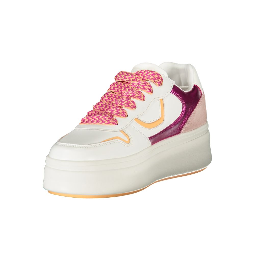 Blauer White Polyurethane Women's Sneaker