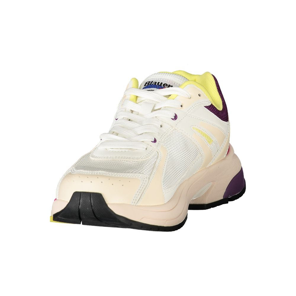Blauer White Polyurethane Women's Sneaker