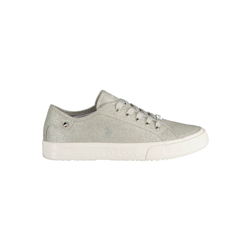 U.S. POLO ASSN. Zilveren Polyester Damessneaker