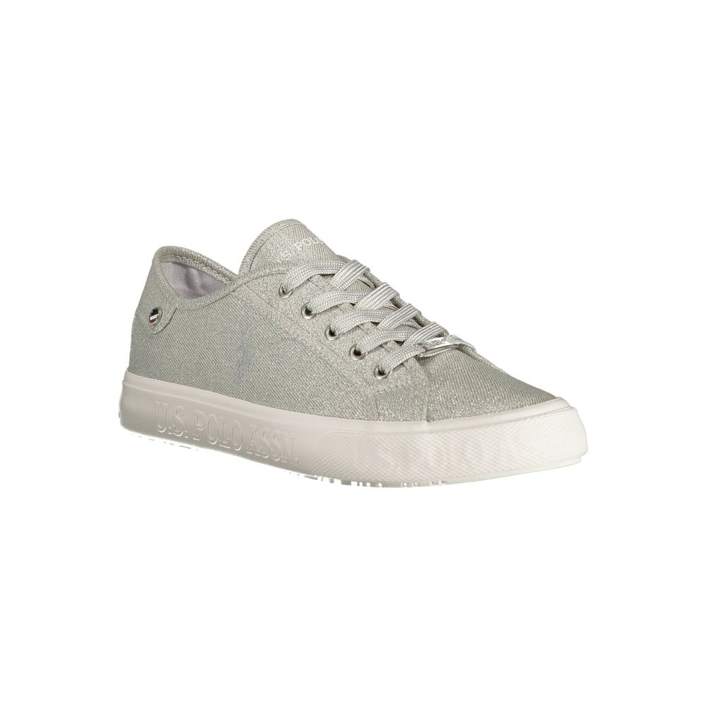 U.S. POLO ASSN. Zilveren Polyester Damessneaker