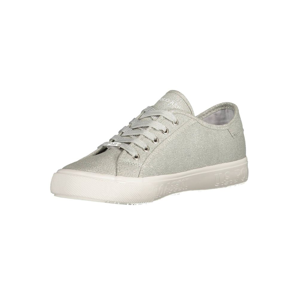 U.S. POLO ASSN. Zilveren Polyester Damessneaker
