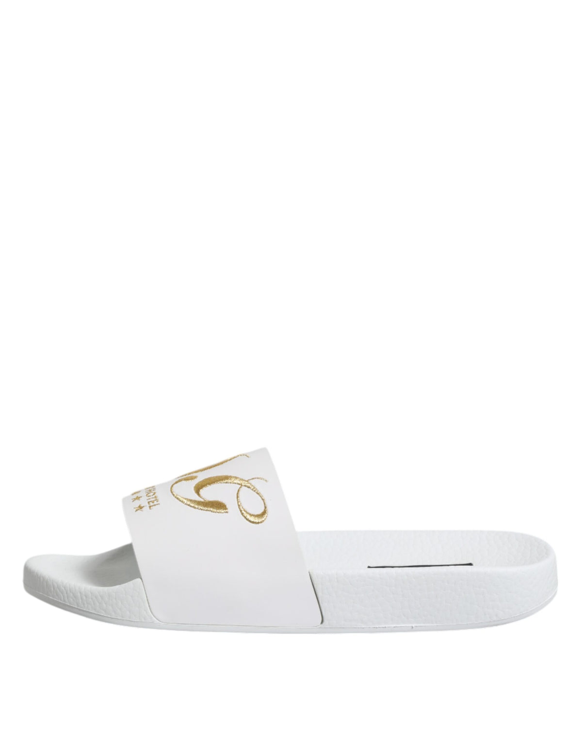 Dolce & Gabbana Witte Leren Slippers Sandalen Strandkleding Schoenen