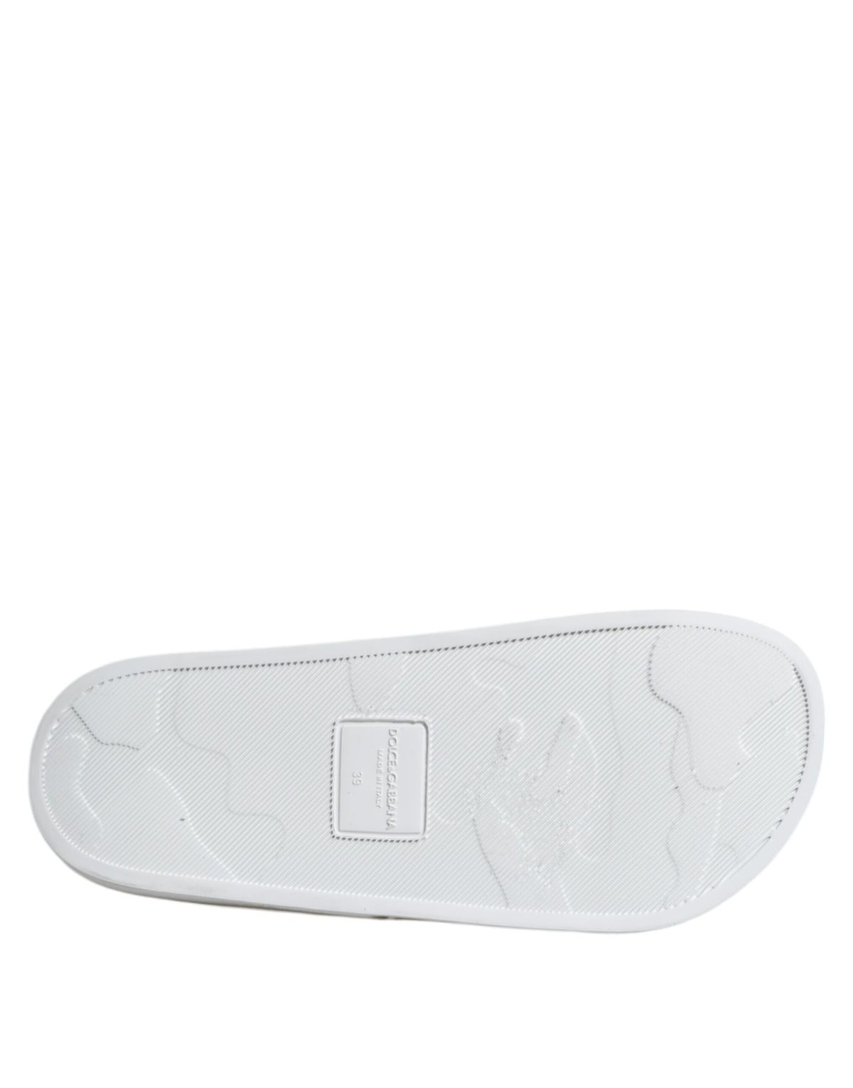 Dolce & Gabbana Witte Leren Slippers Sandalen Strandkleding Schoenen