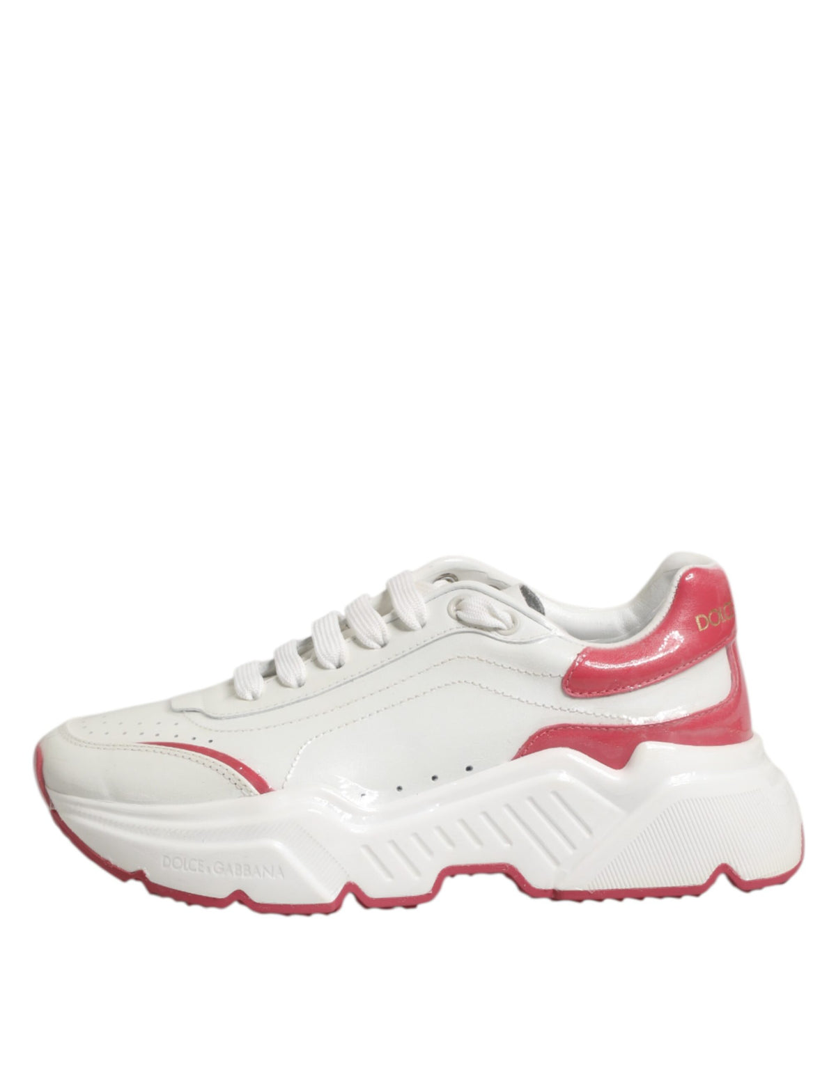 Dolce & Gabbana Wit Roze Daymaster Lage Sneakers Schoenen