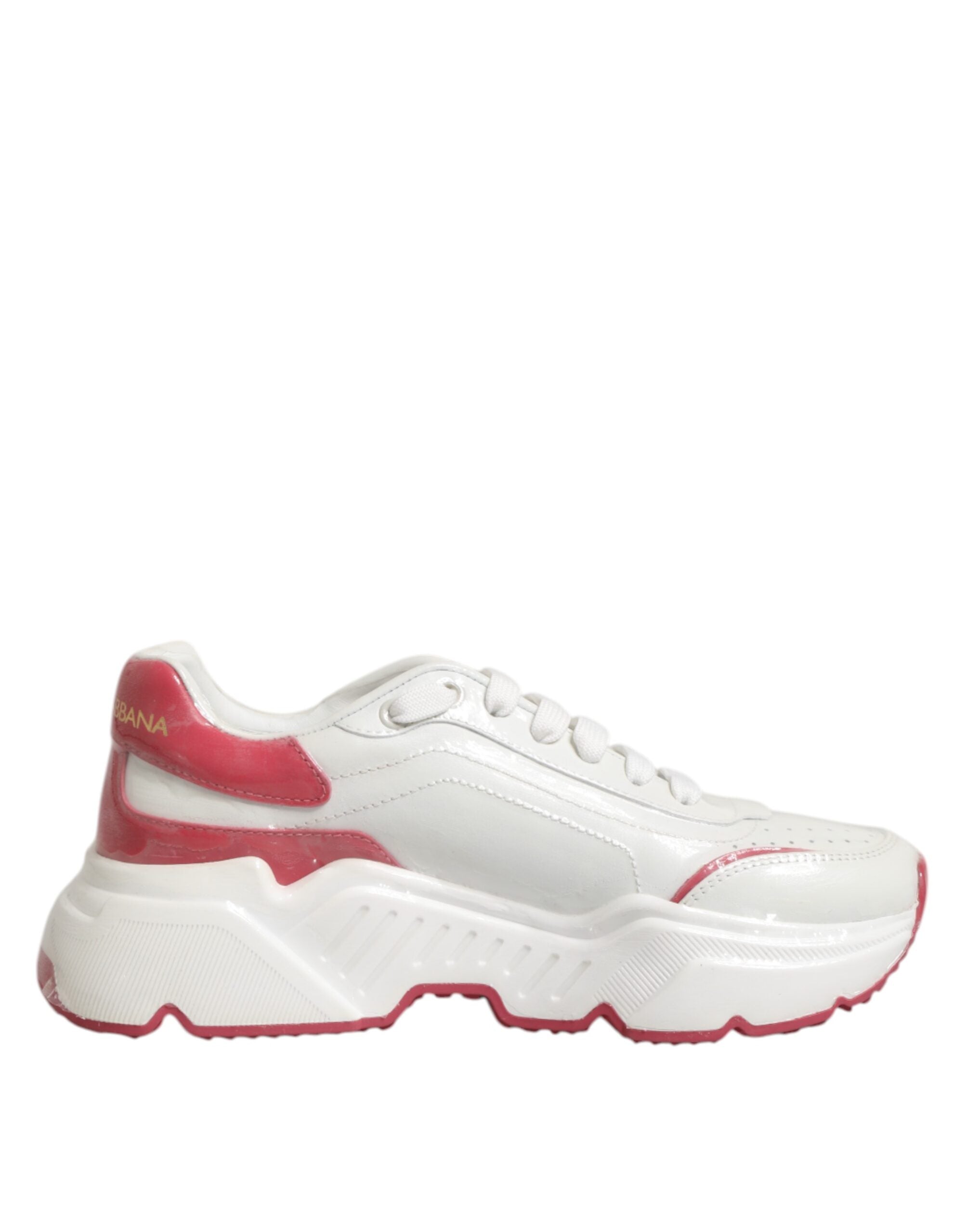 Dolce & Gabbana Wit Roze Daymaster Lage Sneakers Schoenen