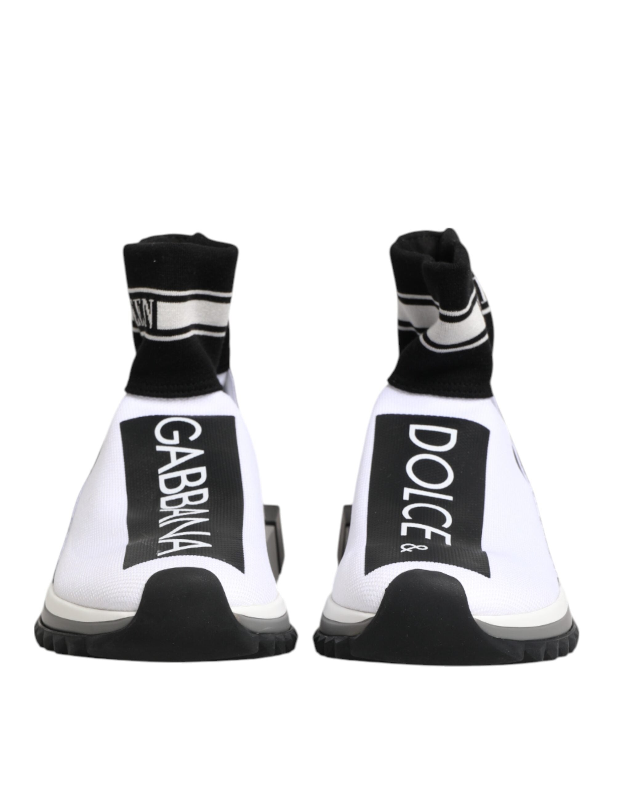 Dolce & Gabbana Wit Zwart Sorrento Sokken Sneakers Schoenen