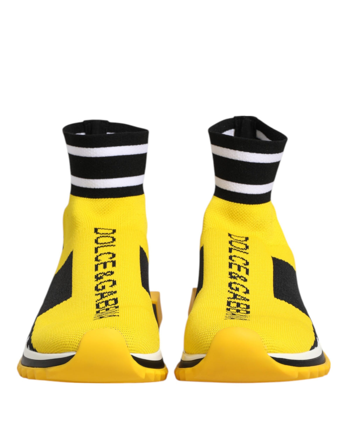 Dolce & Gabbana Geel Zwart Sorrento Socks Sneakers Schoenen