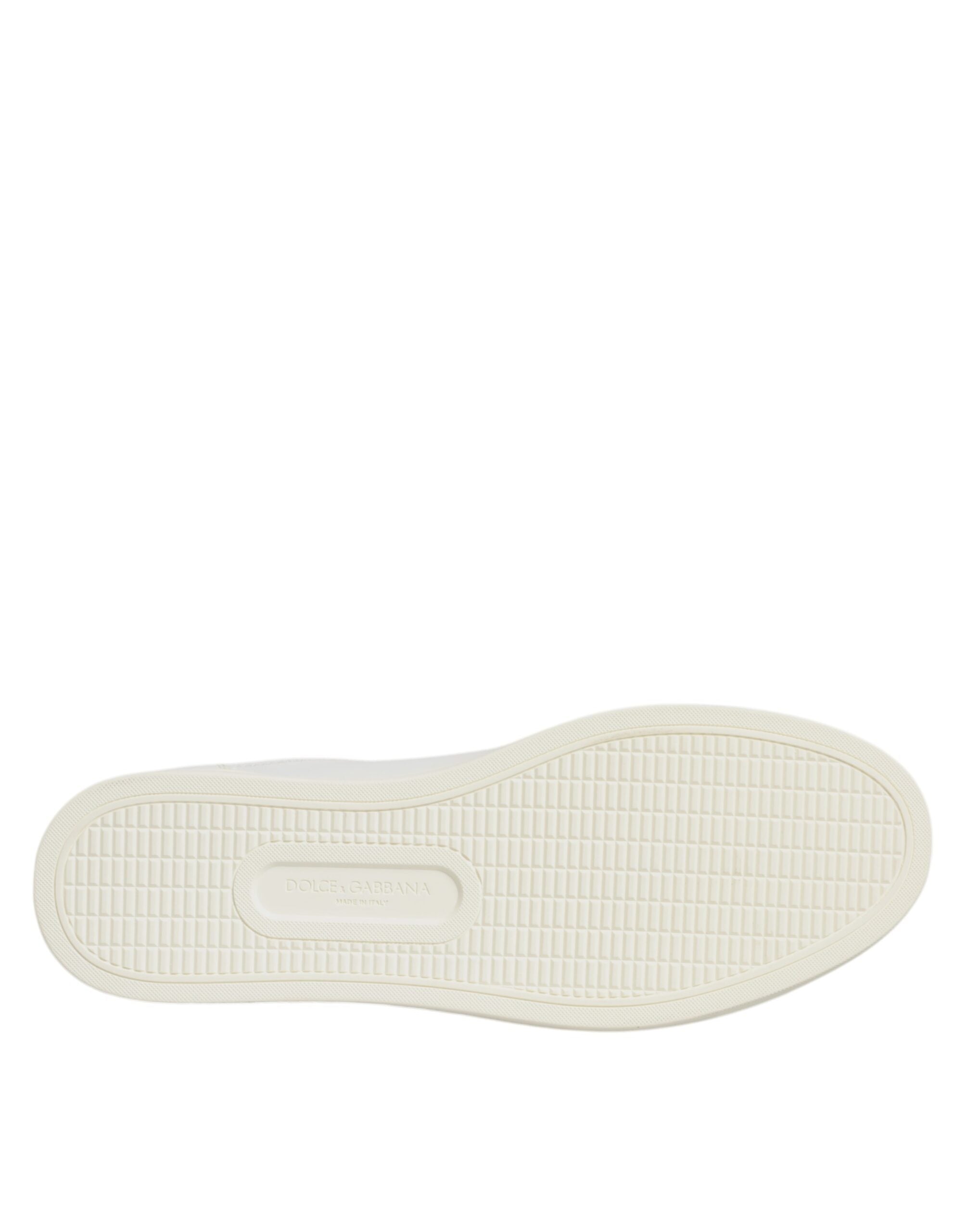 Dolce & Gabbana White Sacred Heart Men's Low Top Sneakers
