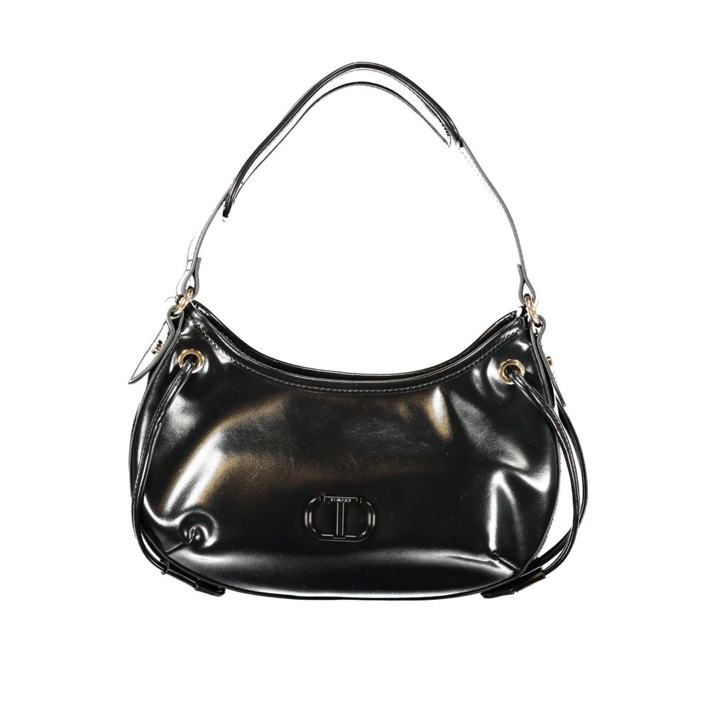 Twinset Black Polyurethane Women's Hobo Bag