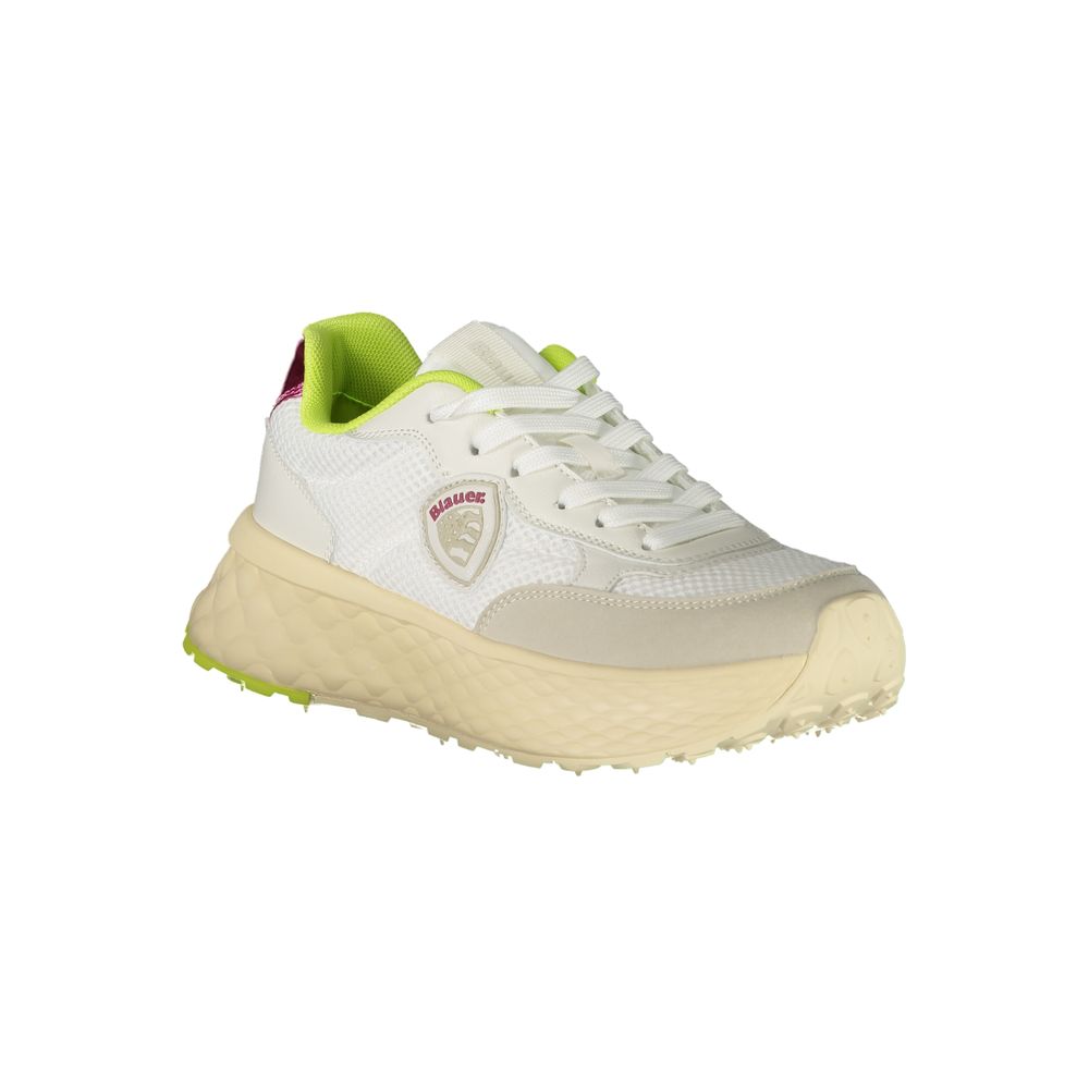 Blauer White Polyurethane Women's Sneaker