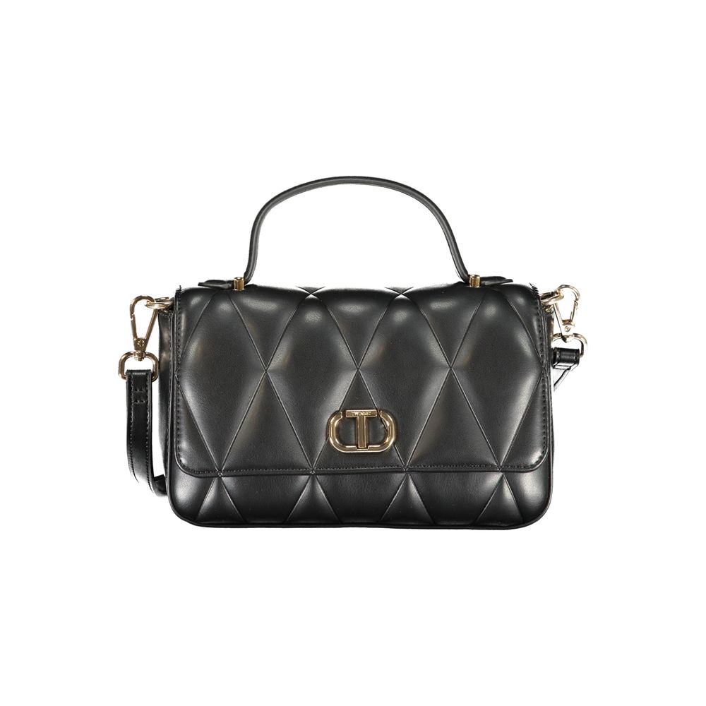 Twinset Black Polyurethane Women's Shoulder Bag