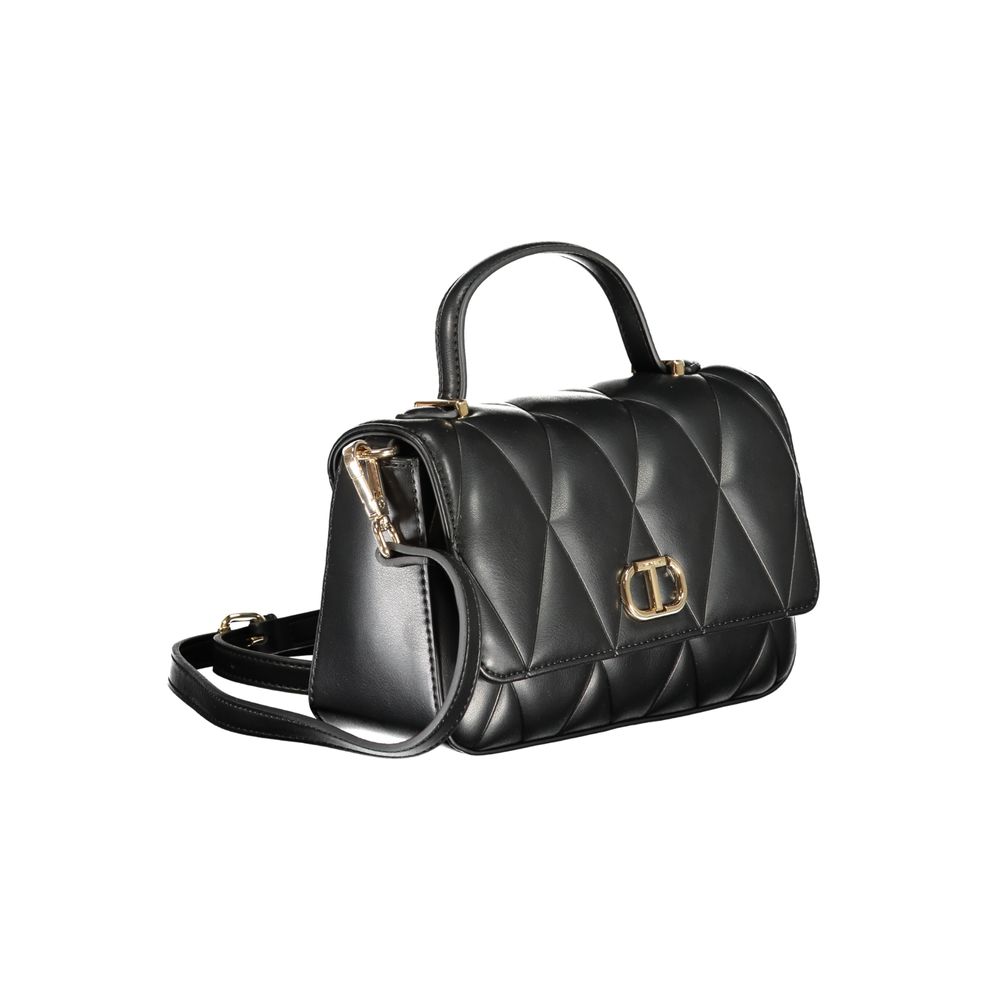 Twinset Black Polyurethane Women's Shoulder Bag