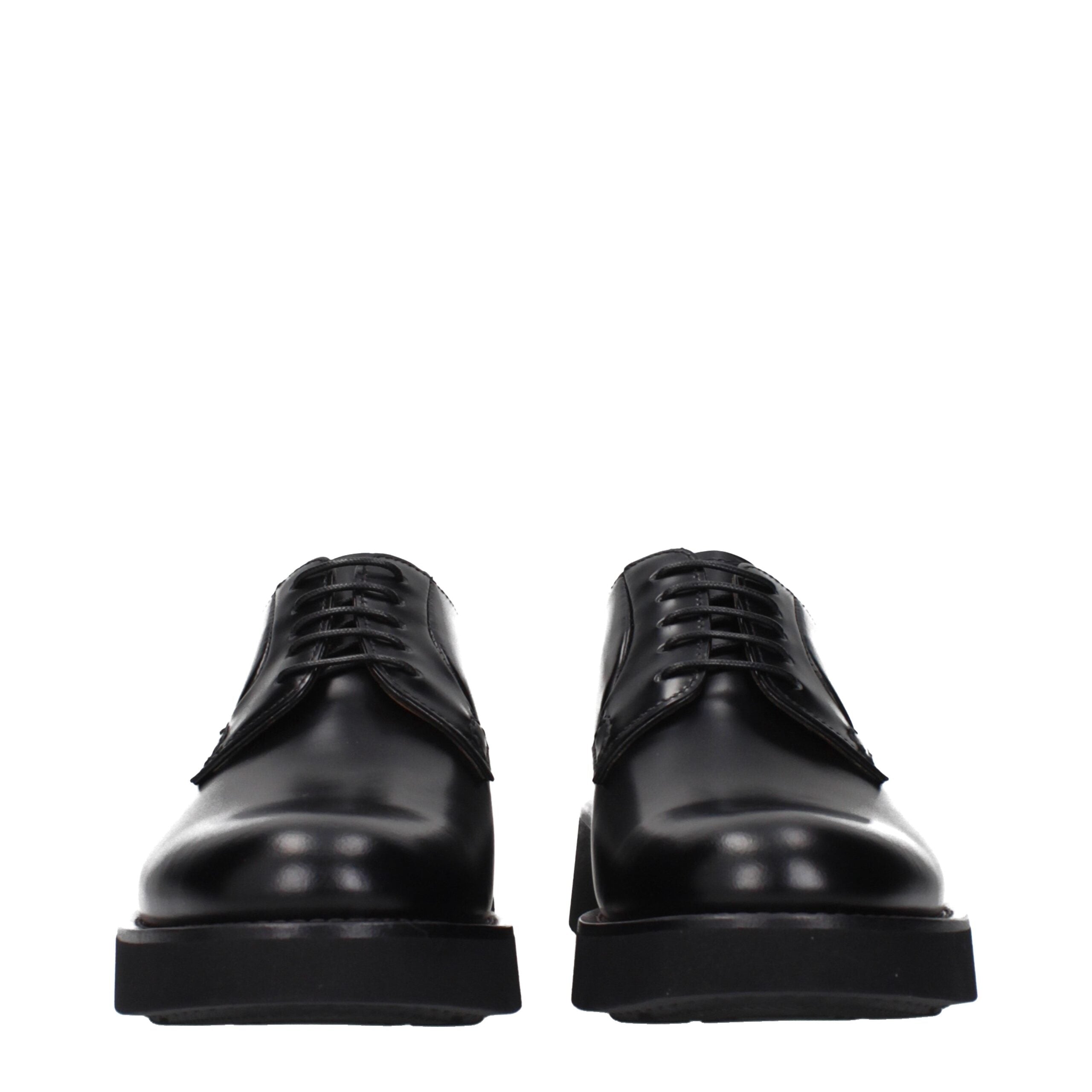 Church's zwarte leren oxfords en derbies