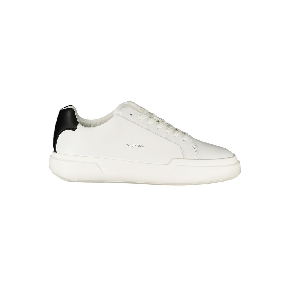 Calvin Klein White Leather Men's Sneaker
