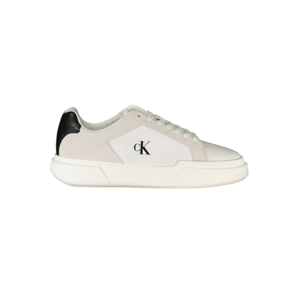 Calvin Klein White Leather Men's Sneaker