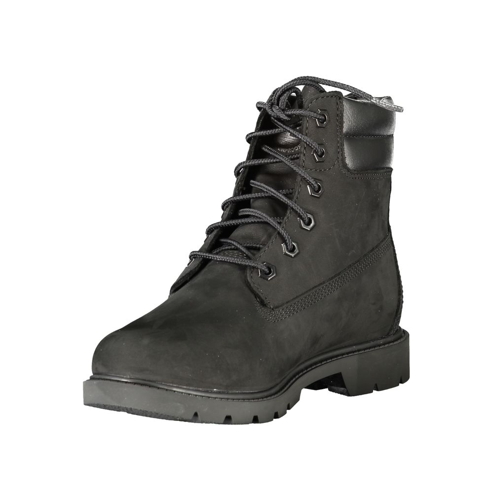 Timberland Black Leather Women's Ankle Boots