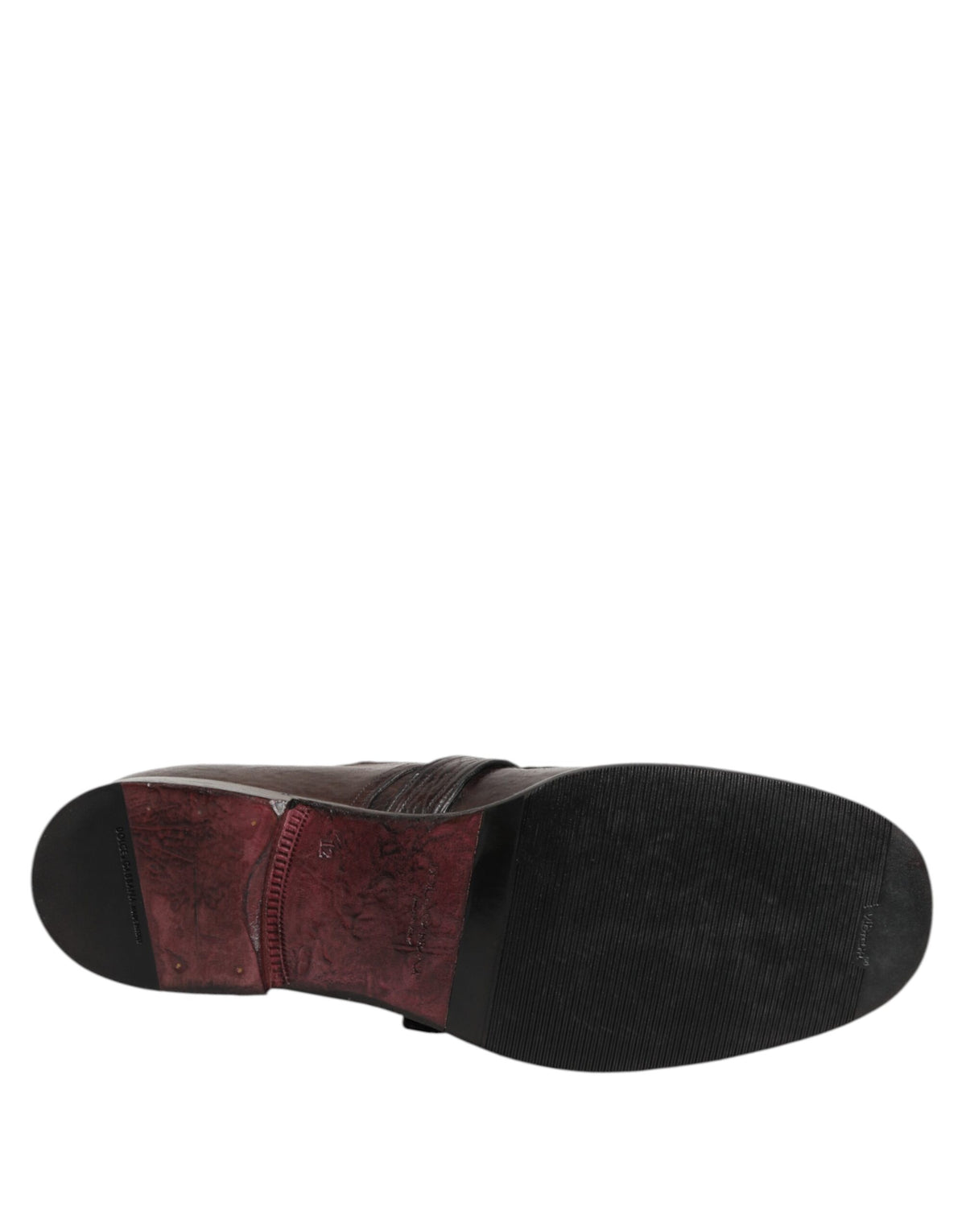 Dolce & Gabbana Bruine Leren Formal Derby Schoenen met Monksluiting