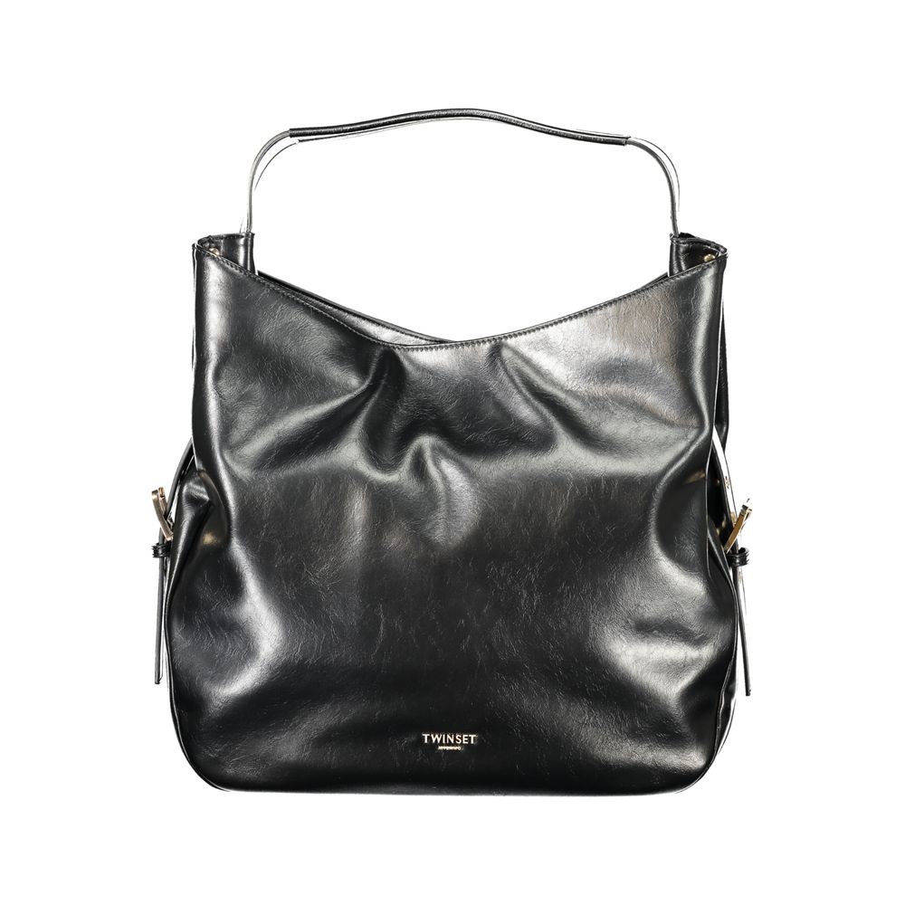 Twinset Black Polyurethane Women's Hobo Bag