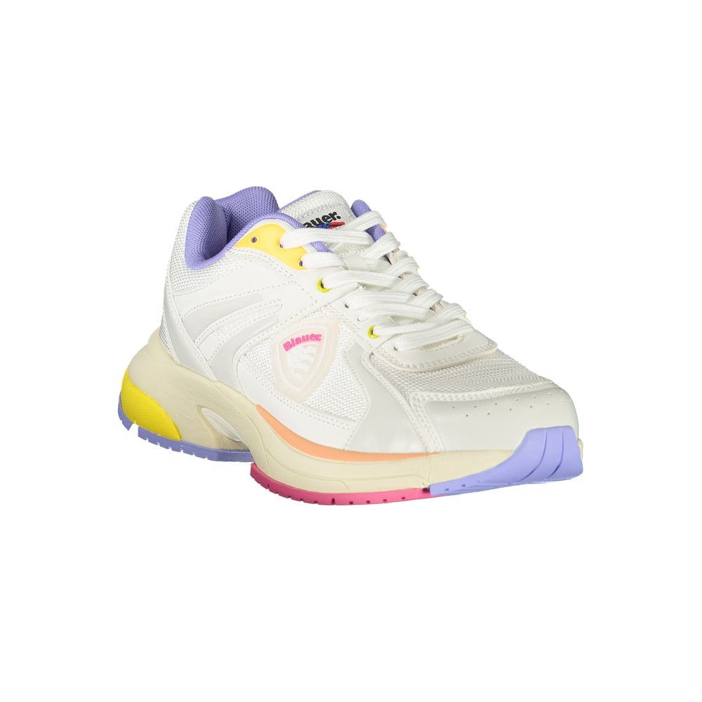 Blauer White Polyurethane Women's Sneaker