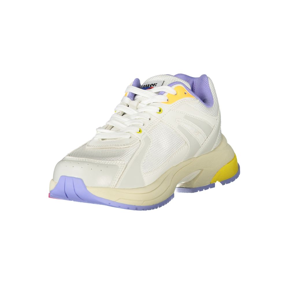 Blauer White Polyurethane Women's Sneaker