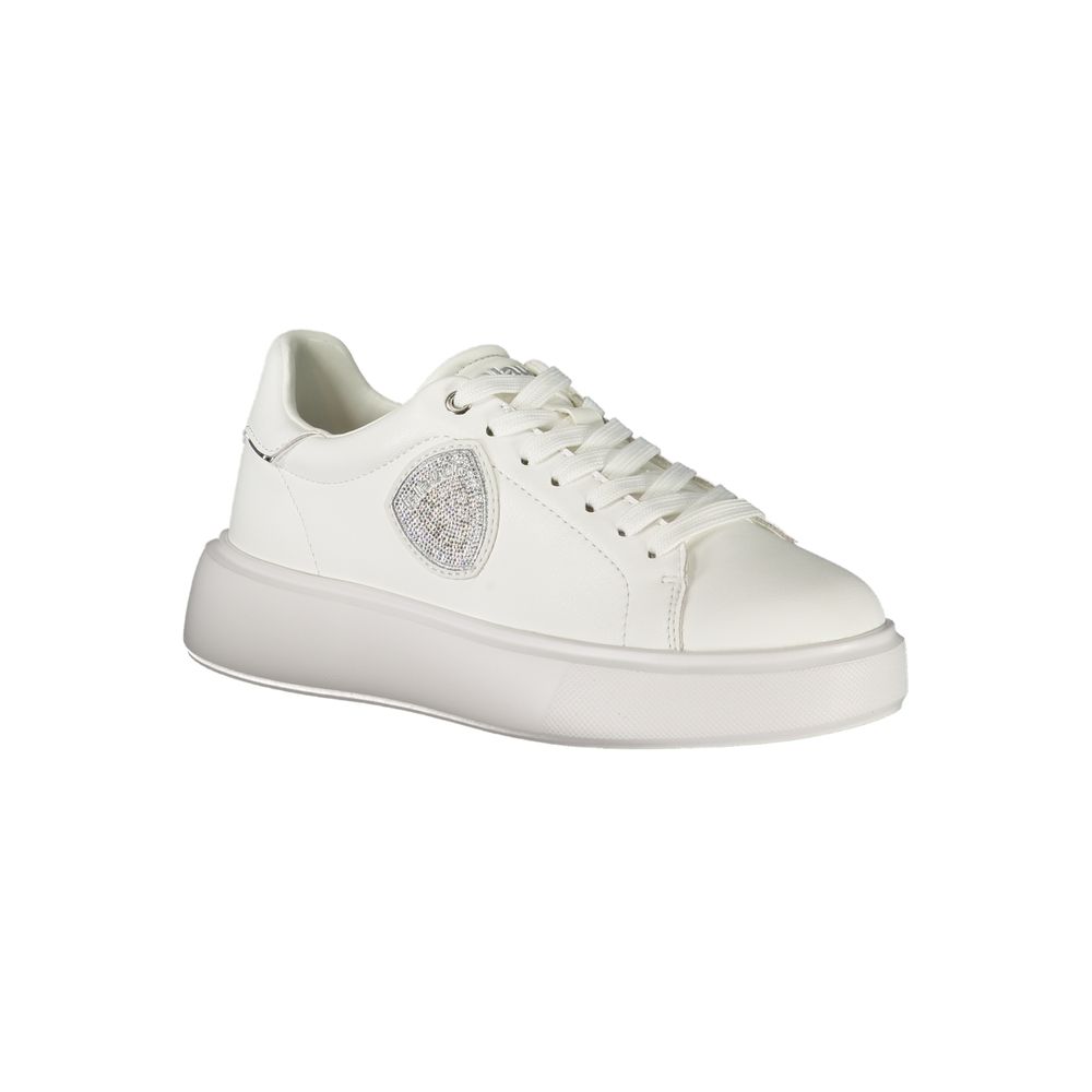 Blauer White Polyurethane Women's Sneaker