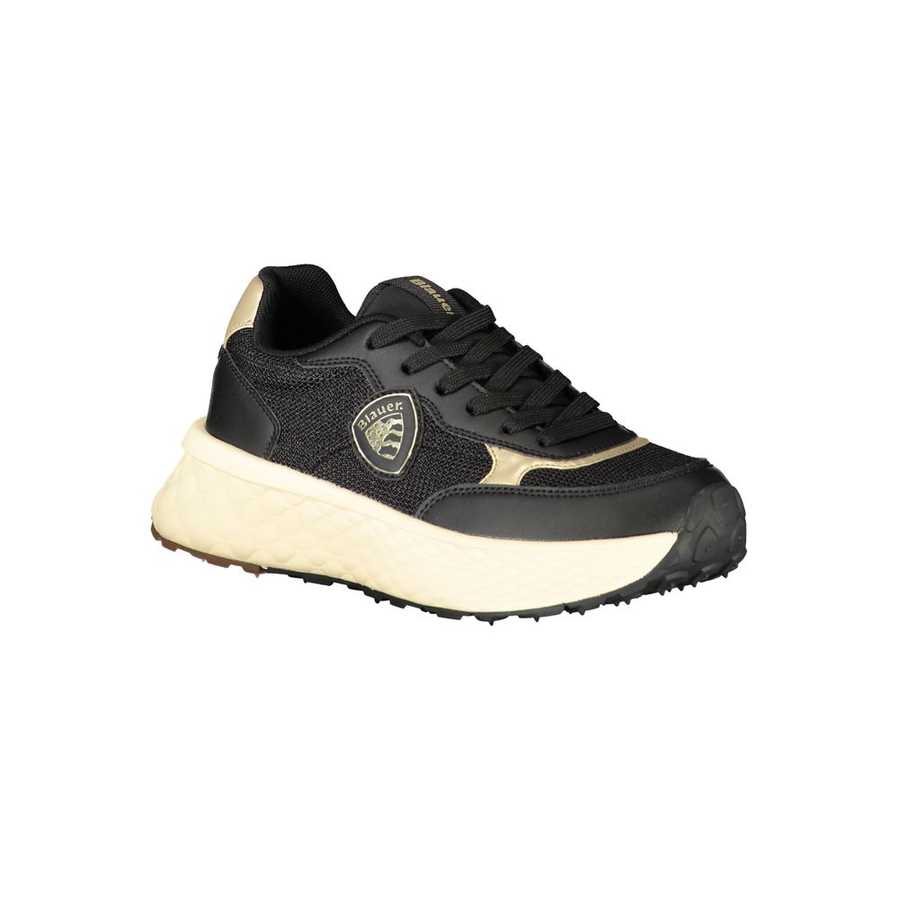 Blauer Black Leather Women's Sneaker