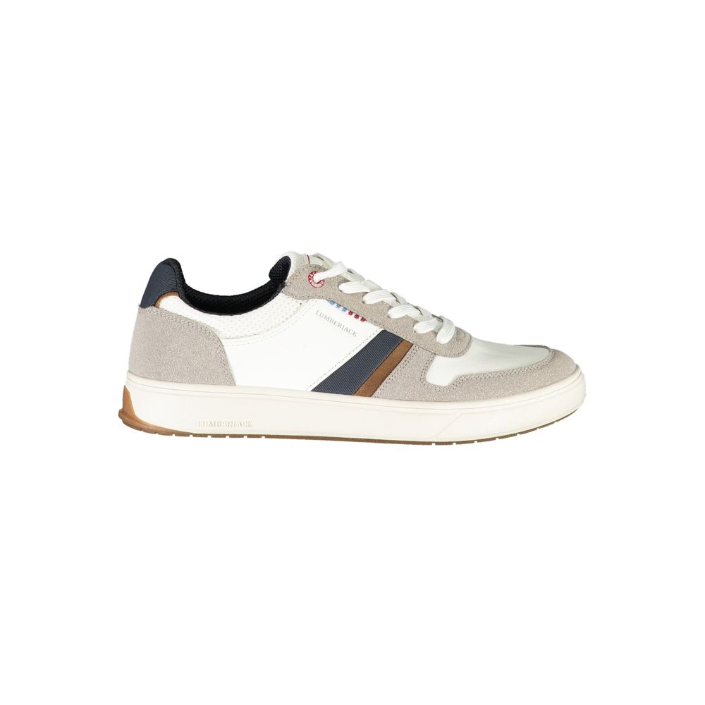 Lumberjack White Polyurethaan Heren Sneaker