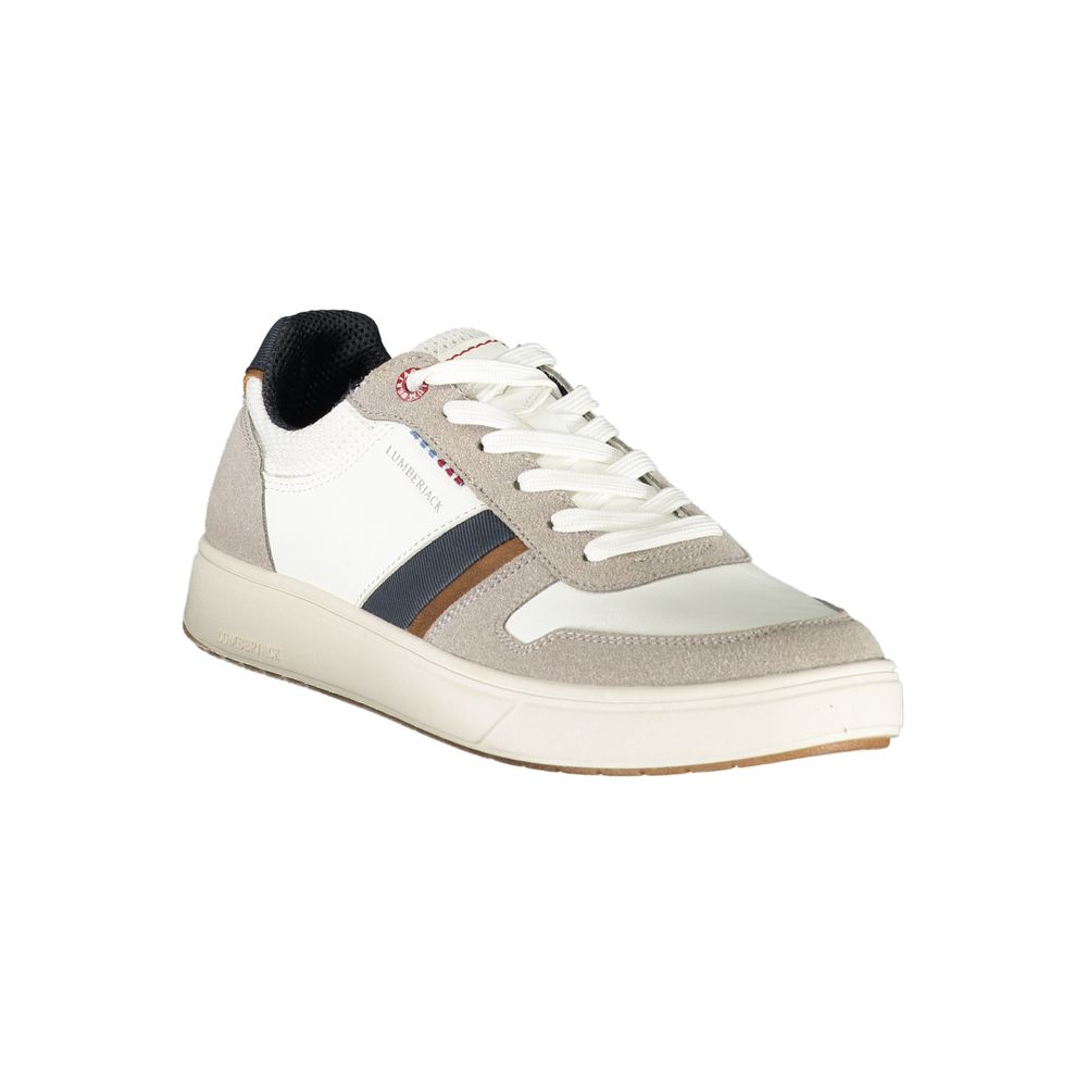 Lumberjack White Polyurethaan Heren Sneaker