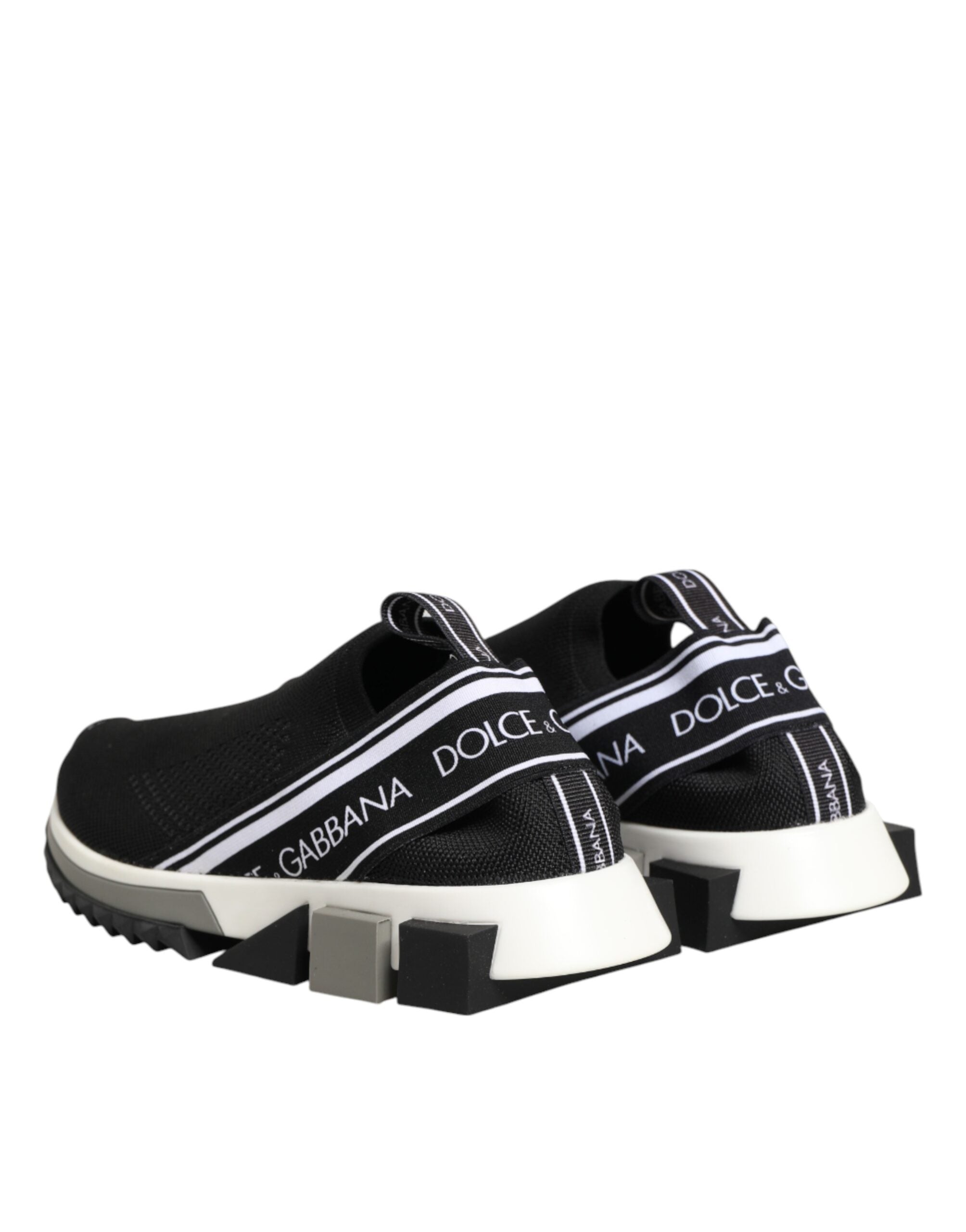 Dolce & Gabbana Zwarte Slip-On Sorrento Lage Sneakers Schoenen
