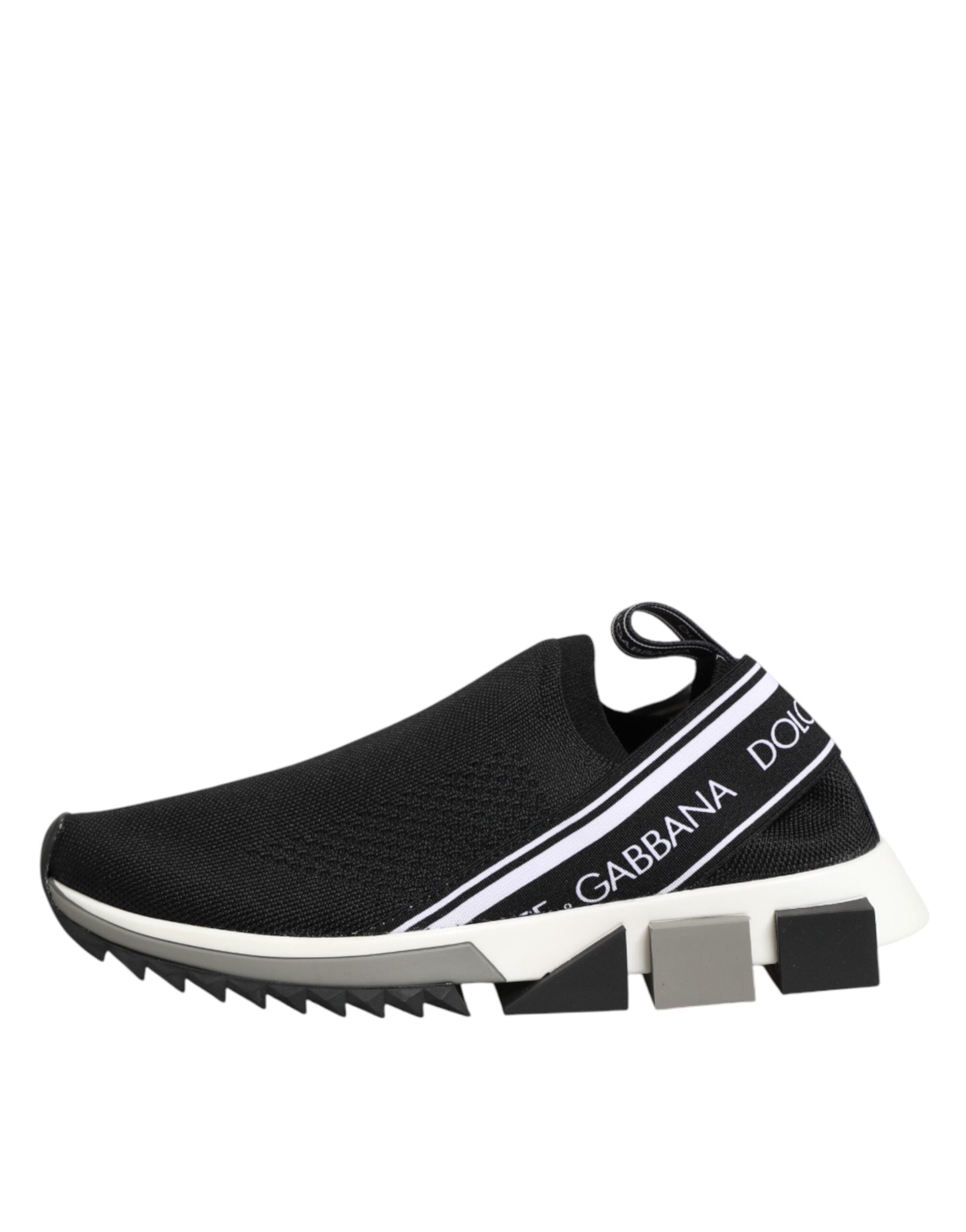 Dolce & Gabbana Zwarte Slip-On Sorrento Lage Sneakers Schoenen